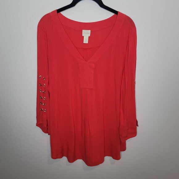 Chico's Blouse Womens 2 (Large) - Picture 1 of 9